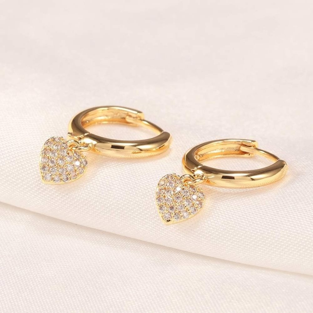 Gold Huggie Hoop Earrings